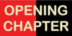 Opening Chapter